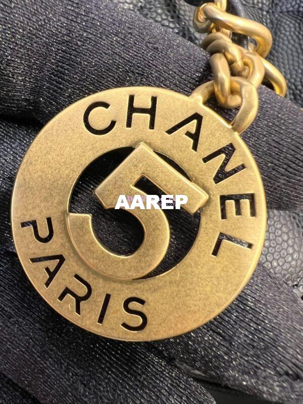 Replica Chanel Hobo Bag Grained Calfskin AS3690 Black 7