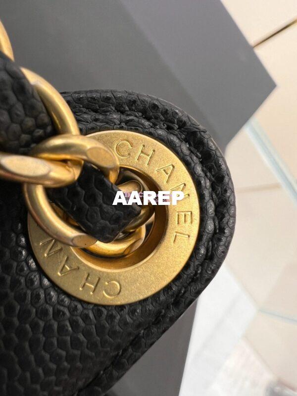 Replica Chanel Hobo Bag Grained Calfskin AS3690 Black 10