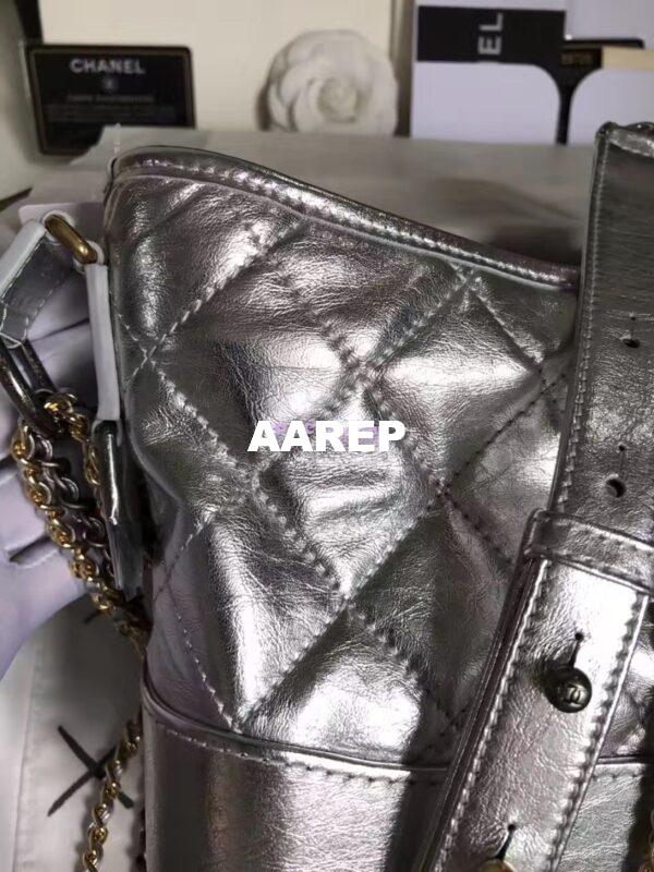 Replica Chanel Gabrielle Hobo Bag A93825 Silver 3