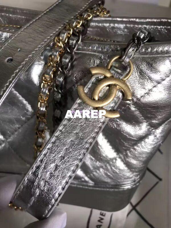 Replica Chanel Gabrielle Hobo Bag A93825 Silver 8