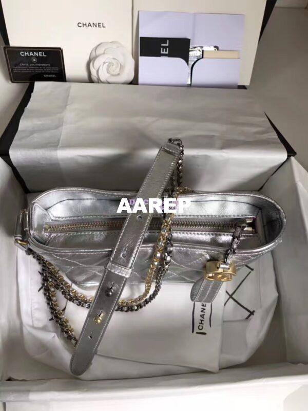 Replica Chanel Gabrielle Hobo Bag A93825 Silver 10