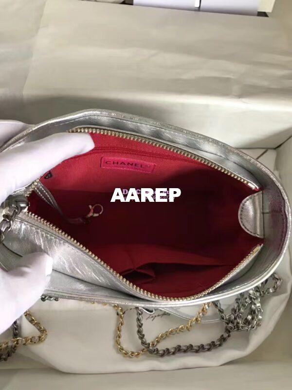 Replica Chanel Gabrielle Hobo Bag A93825 Silver 12