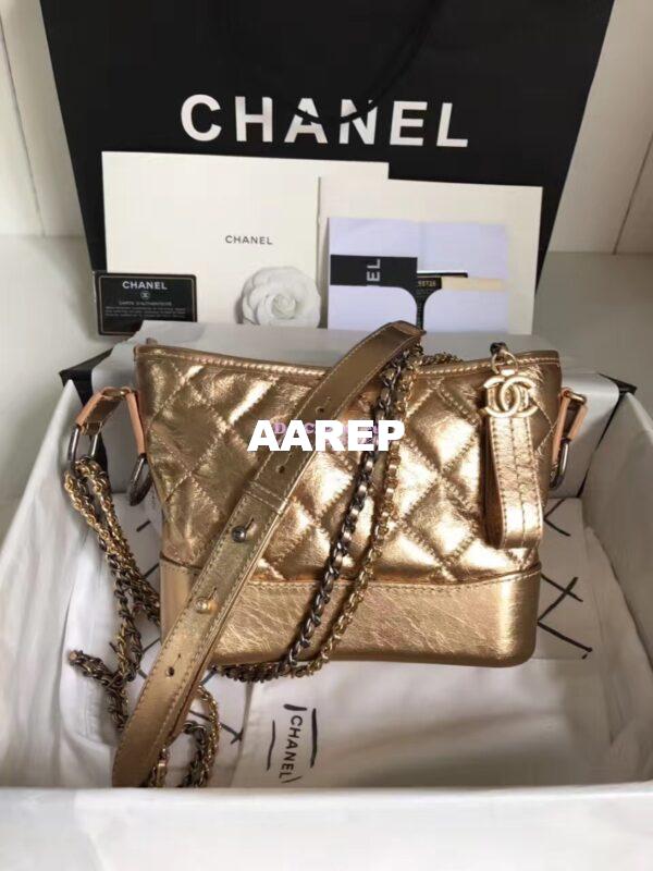 Replica Chanel Gabrielle Hobo Bag A93825 Gold 5