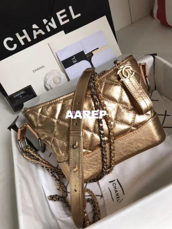 Replica Chanel Gabrielle Hobo Bag A93825 Gold 6
