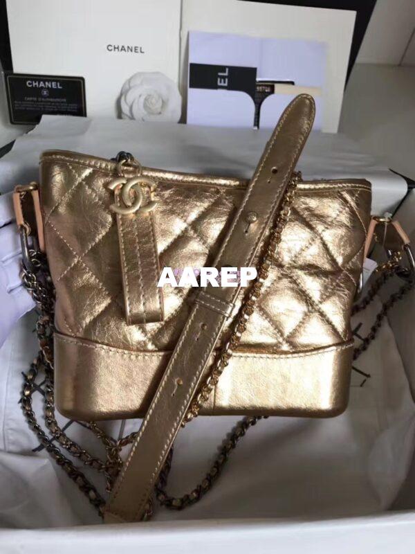 Replica Chanel Gabrielle Hobo Bag A93825 Gold 10
