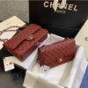Replica Chanel Lambskin Medium-Large Classic Double Flap Bag Wine