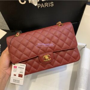 Replica Chanel Classic Flap Caviar in Wine Bag 2