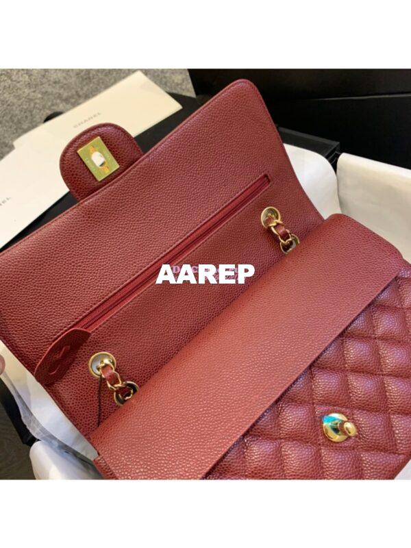 Replica Chanel Classic Flap Caviar in Wine Bag 5