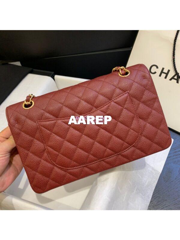 Replica Chanel Classic Flap Caviar in Wine Bag 7