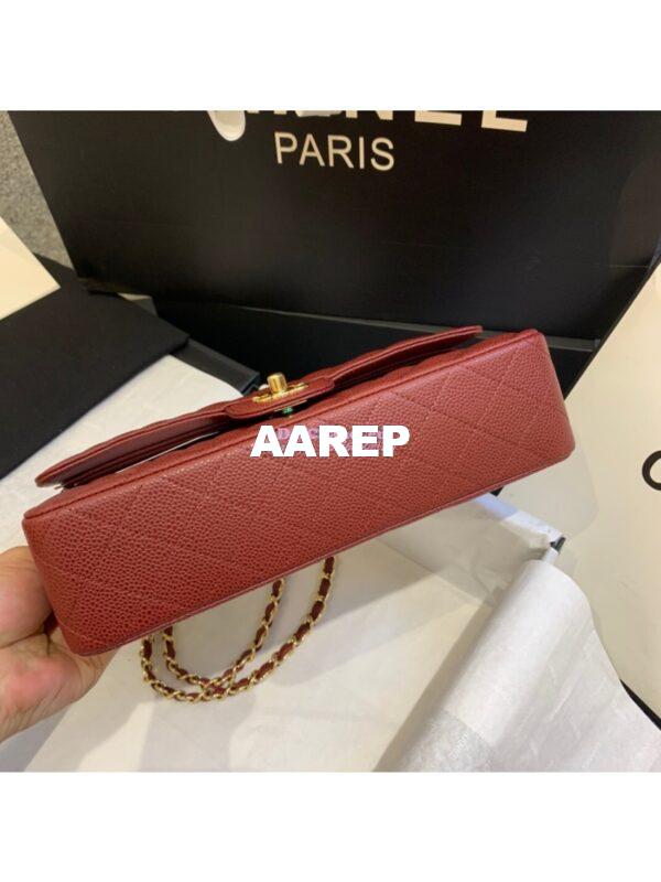 Replica Chanel Classic Flap Caviar in Wine Bag 8