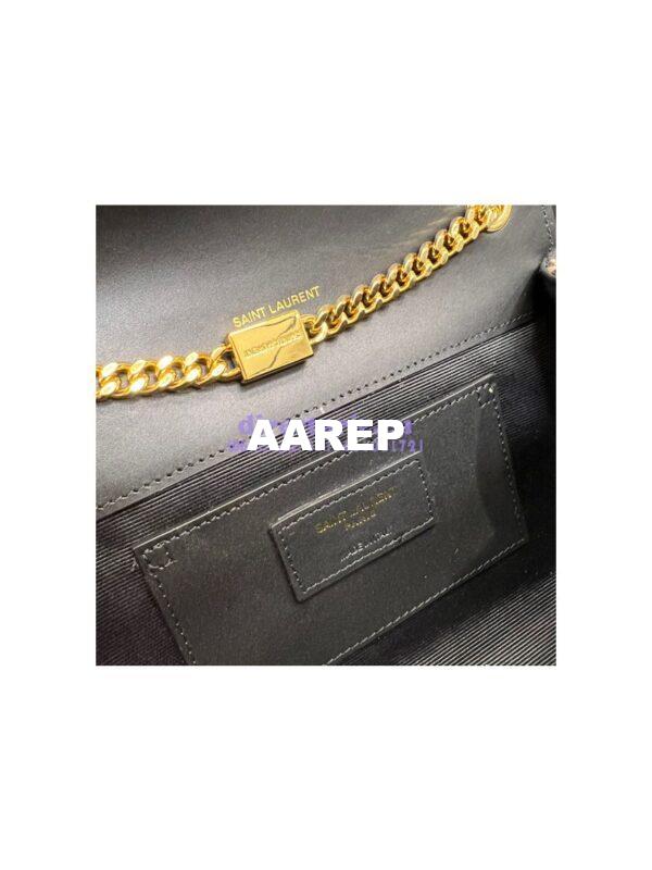 Replica YSL Saint Laurent Kate Chain Wallet With Tassel In Multicolour Tweed 452159 11