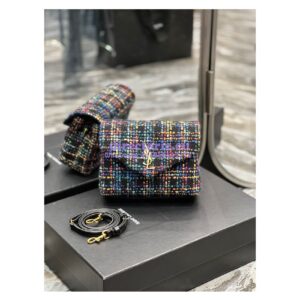 Replica YSL Saint Laurent LouLou Toy Multicolour Tweed Shoulder Bag 678401