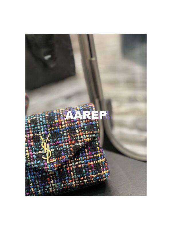 Replica YSL Saint Laurent LouLou Toy Multicolour Tweed Shoulder Bag 678401 2