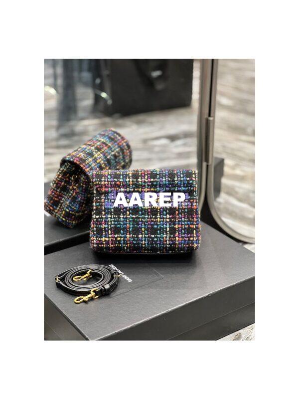 Replica YSL Saint Laurent LouLou Toy Multicolour Tweed Shoulder Bag 678401 5