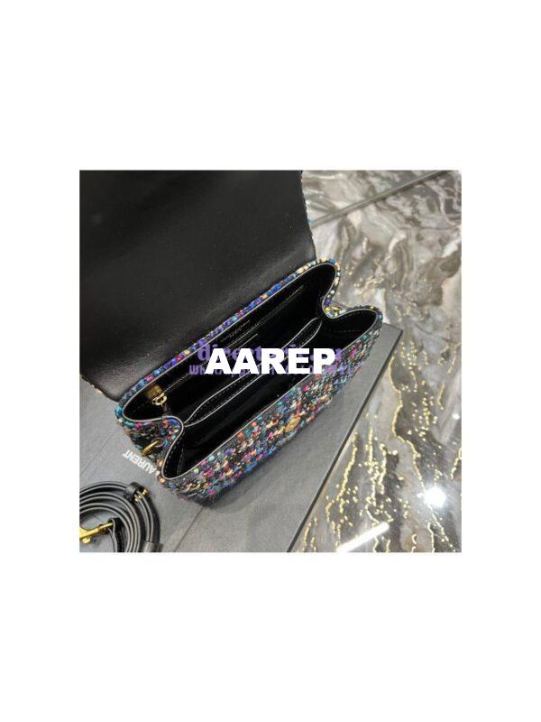 Replica YSL Saint Laurent LouLou Toy Multicolour Tweed Shoulder Bag 678401 8