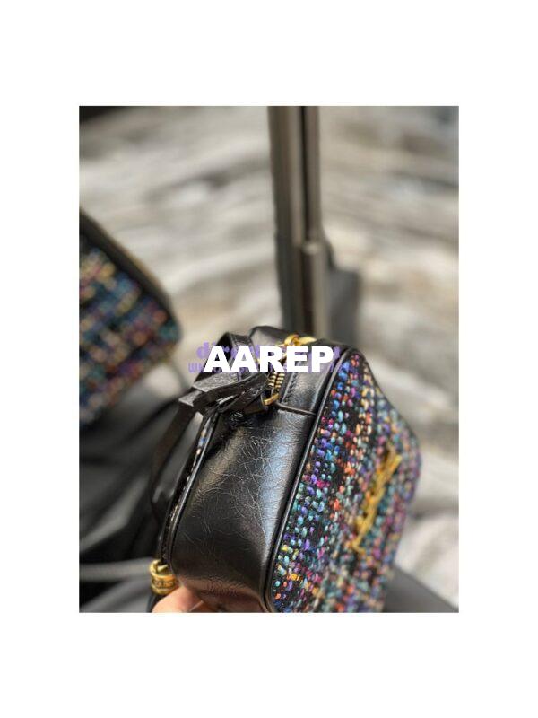 Replica Saint Laurent YSL Medium Lou Multicolour Tweed Camera Bag 520534 7