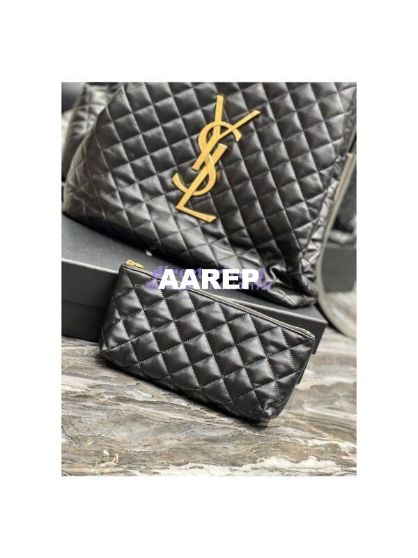Replica YSL Saint Laurent ICARE Maxi Shopping Bag In Quilted Lambskin 698651 Black 8