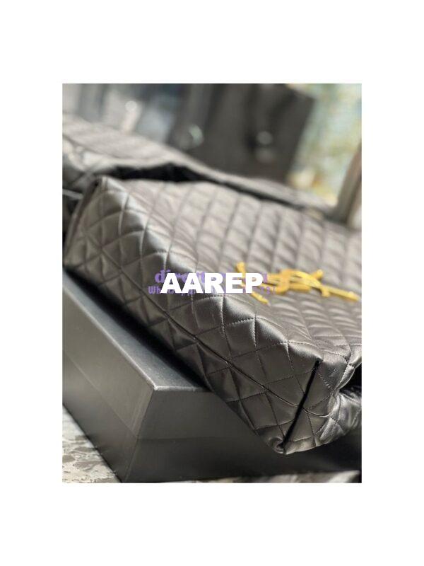 Replica YSL Saint Laurent ICARE Maxi Shopping Bag In Quilted Lambskin 698651 Black 11