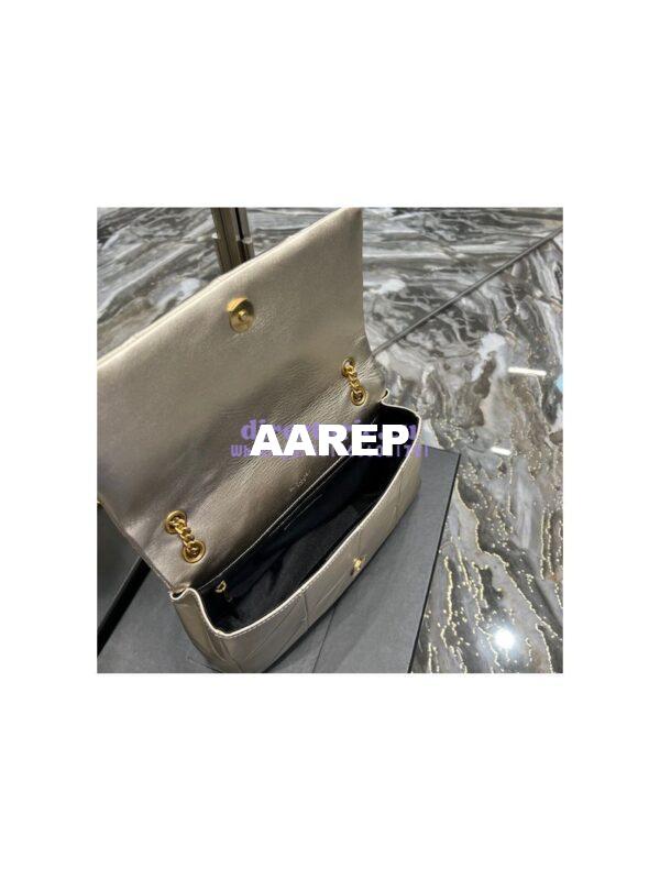 Replica YSL Saint Laurent Jamie Medium Chain Bag "Carré Rive Gauche" In Lambskin 515821 Metallic Gold 10