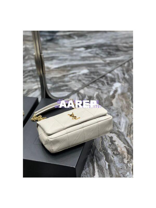 Replica YSL Saint Laurent Jamie Medium Chain Bag "Carré Rive Gauche" In Lambskin 515821 Blanc 10