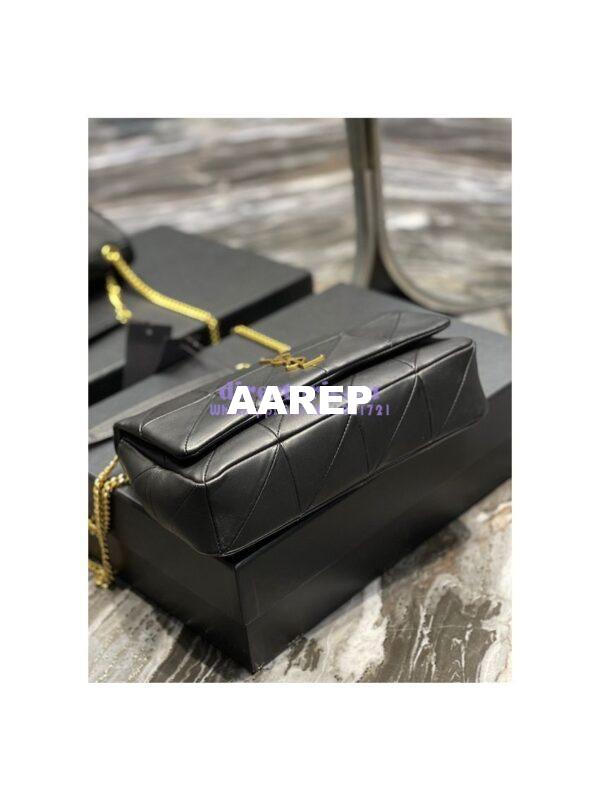 Replica YSL Saint Laurent Jamie Medium Chain Bag "Carré Rive Gauche" In Lambskin 515821 Black 9