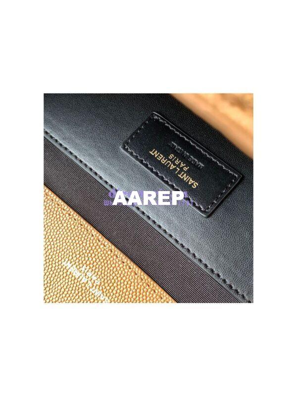 Replica YSL Saint Laurent Medium Envelope Bag In Mix Matelassé Grain De Poudre Embossed Leather 487206 Dark Natural 8
