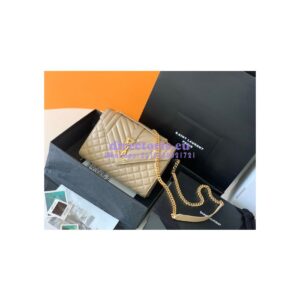 Replica YSL Saint Laurent Medium Envelope Bag In Mix Matelassé Grain De Poudre Embossed Leather 487206 Beige