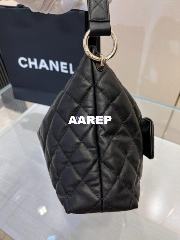Replica Chanel Calfskin Hobo bag AS4347 Black 6