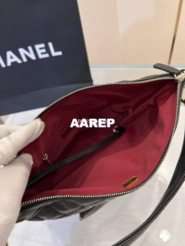 Replica Chanel Calfskin Hobo bag AS4347 Black 11