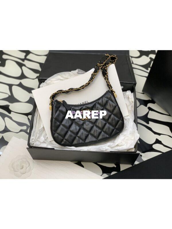 Replica Chanel 23K New Hobo Bag Lambskin Gold Hardware AS4422