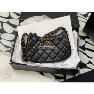 Replica Chanel 23K New Hobo Bag Lambskin Gold Hardware AS4422 2