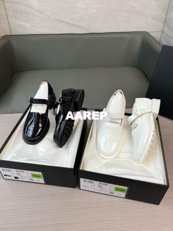 Replica Chanel 23B Luxe Mary Jane Ballet Shoes in Patent Leather G45146 Black