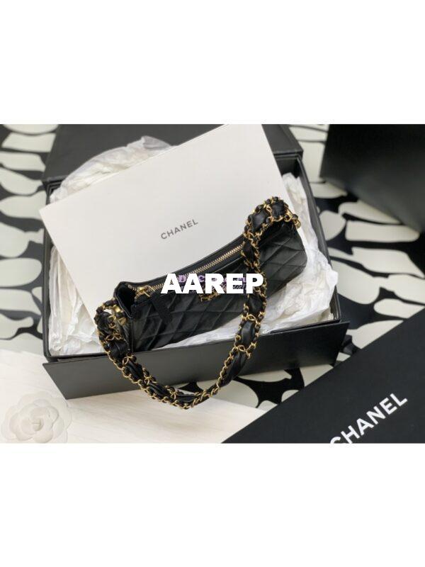 Replica Chanel 23K New Hobo Bag Lambskin Gold Hardware AS4422 5