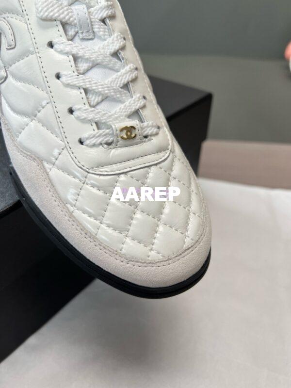 Replica Chanel 24P Sneakers Calfskin & Suede Calfskin G40178 White 8
