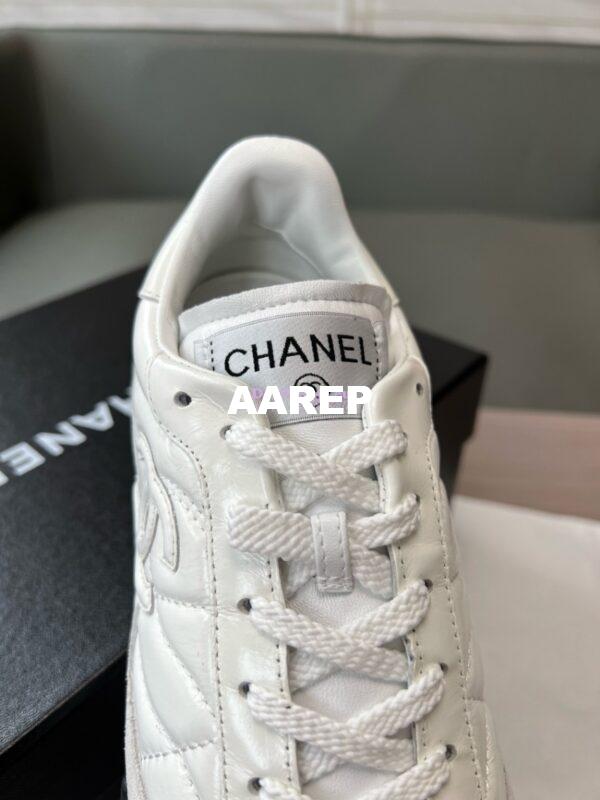 Replica Chanel 24P Sneakers Calfskin & Suede Calfskin G40178 White 10