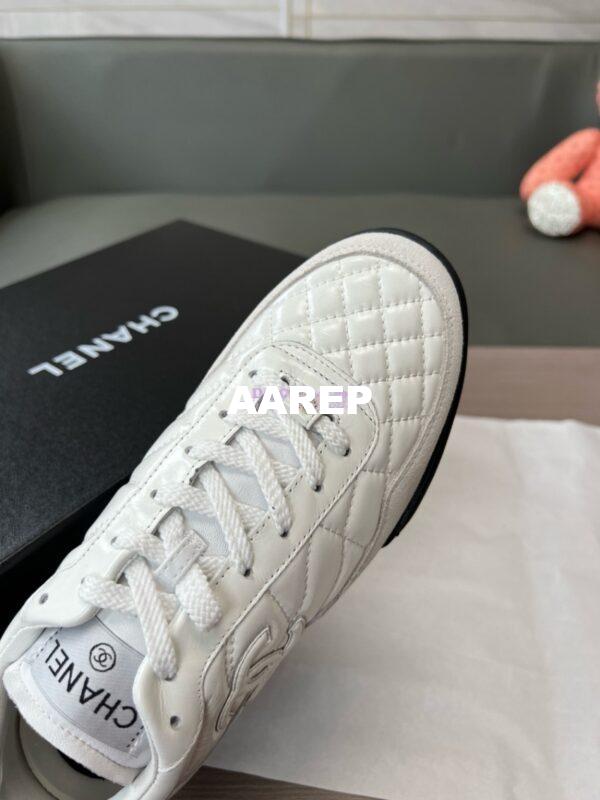 Replica Chanel 24P Sneakers Calfskin & Suede Calfskin G40178 White 13