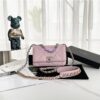 Replica Chanel 19 Wallet On Chain WOC AP0957 Black Silver hardware