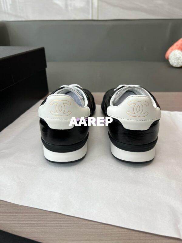 Replica Chanel 24P Sneakers Calfskin & Suede Calfskin G40178 Black 12