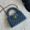 Replica Chanel Mini Shopping Bag Shiny Agen Calfskin AS4416 Black 2