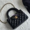 Replica Chanel 22 Handbag Shiny Calfskin & Gold Metal AS3260 AS3261 Black gold chain 2
