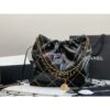 Replica Chanel 22 Handbag Shiny Calfskin & Gold Metal AS3260 AS3261 Black gold chain