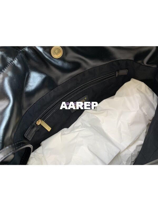 Replica Chanel 22 Handbag Shiny Calfskin & Gold Metal AS3260 AS3261 Black gold chain 15