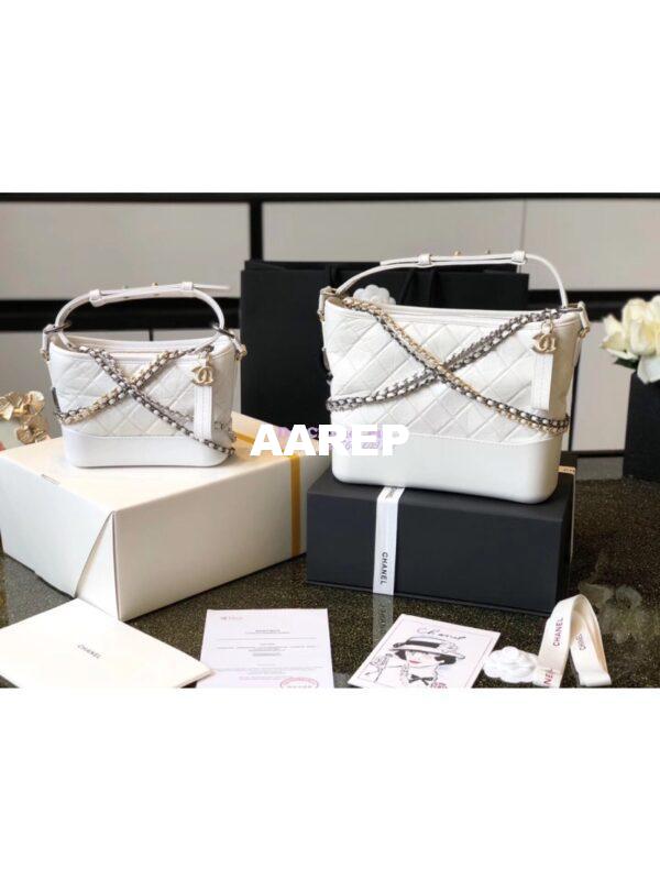 Replica Chanel Gabrielle Hobo Bag A91810 White 3