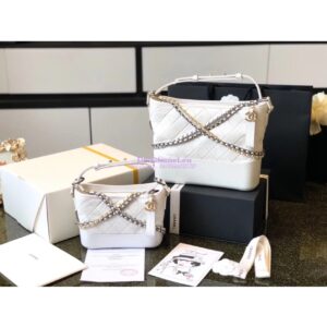 Replica Chanel Gabrielle Hobo Bag A91810 White 2