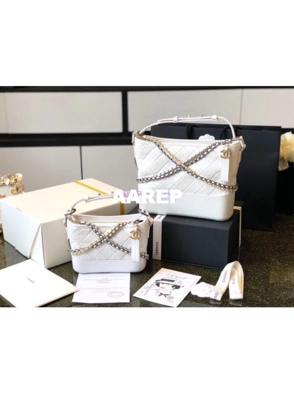Replica Chanel Gabrielle Hobo Bag A91810 White 4