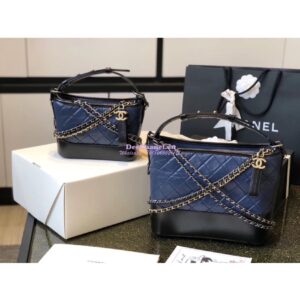 Replica Chanel Gabrielle Hobo Bag Navy A91810