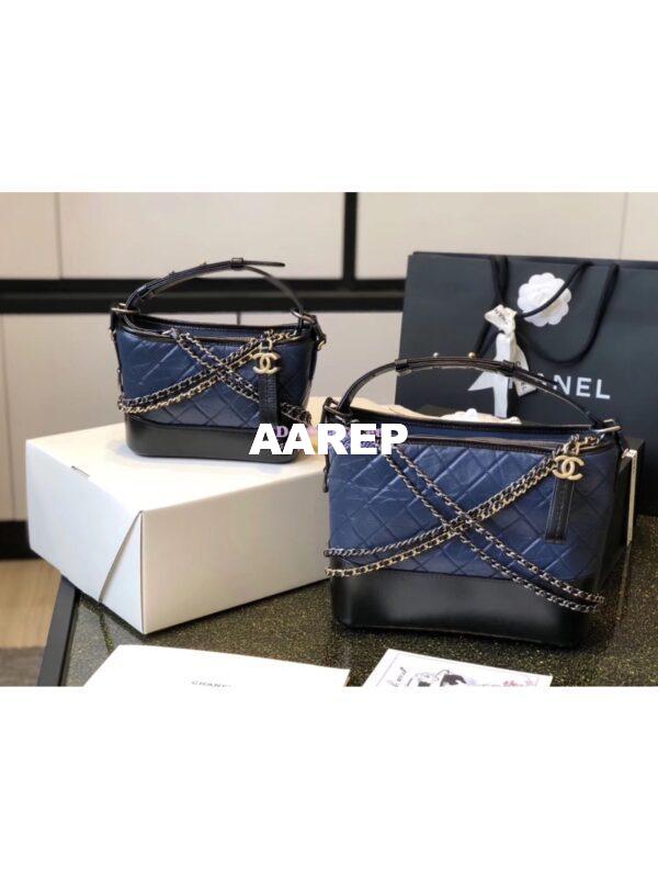 Replica Chanel Gabrielle Hobo Bag Navy A91810 3