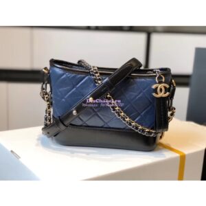Replica Chanel Gabrielle Hobo Bag Navy A91810 2