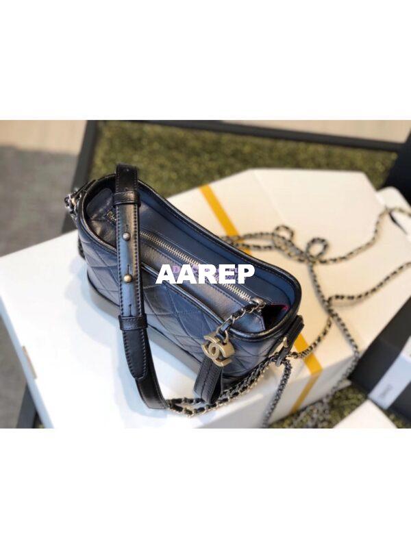 Replica Chanel Gabrielle Hobo Bag Navy A91810 7