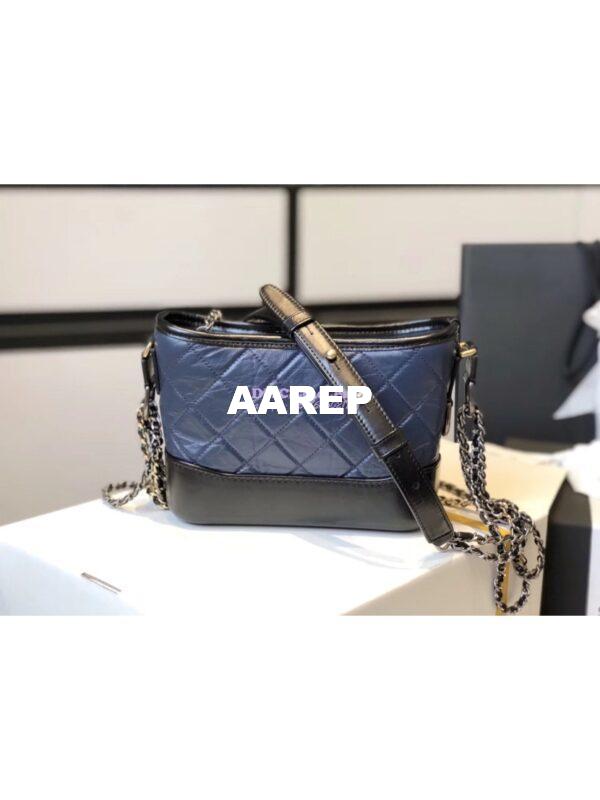 Replica Chanel Gabrielle Hobo Bag Navy A91810 9